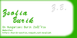 zsofia burik business card